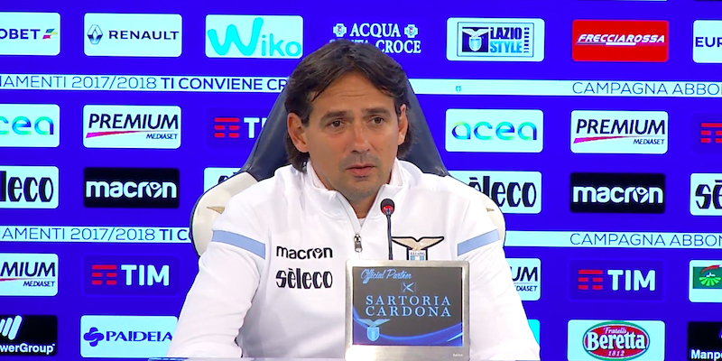conferenza stampa simone Inzaghi Lazio Sassuolo