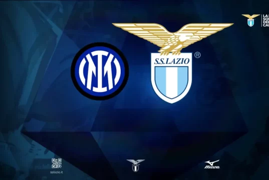 Biglietti Inter-Lazio: settore ospiti chiuso e divieto di acquisto per i residenti nel Lazio Grafica che simboleggia la chiusura del settore ospiti e il divieto di acquisto biglietti per i residenti nel Lazio per la partita di Serie A Inter-Lazio.