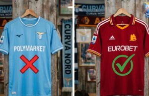 Lazio-Polymarket, polemica politica: due pesi e due misure? Scoppia la polemica sull’accordo Lazio-Polymarket: critiche politiche e confronto con altri sponsor in Serie A.