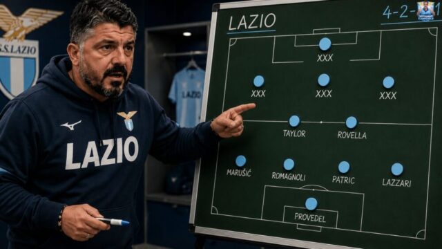 Gattuso pronto a ripartire dal 4-2-3-1 alla Lazio. Ecco come potrebbe giocare la nuova squadra biancoceleste tra conferme e dubbi di mercato.