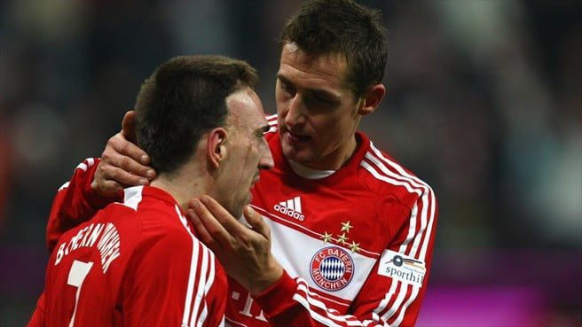 Due fuoriclasse : Klose e Ribery