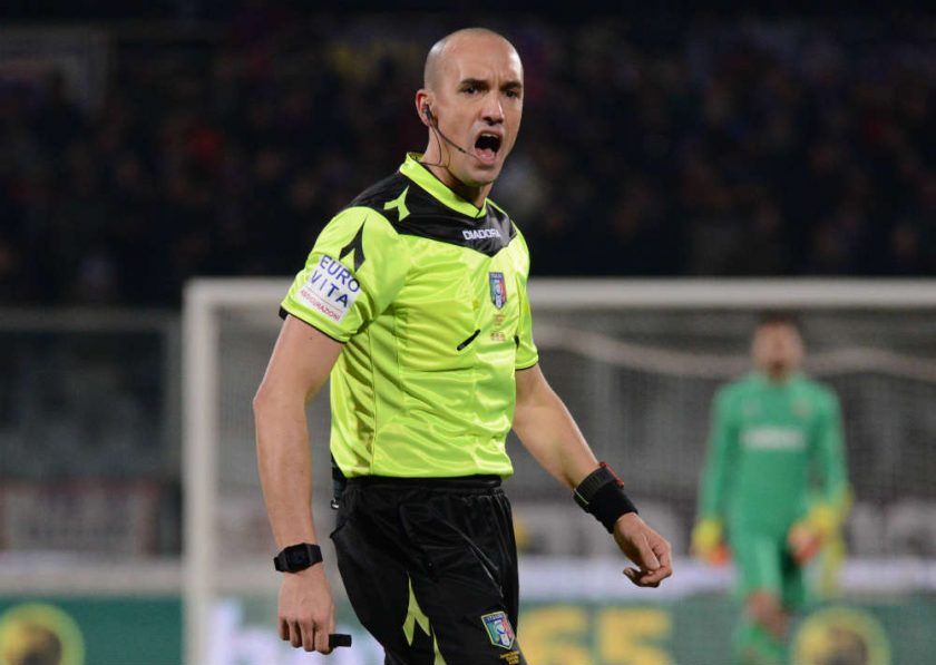 Michael Fabbri, arbitro designato per la partita Lazio-Lecce di Serie A.