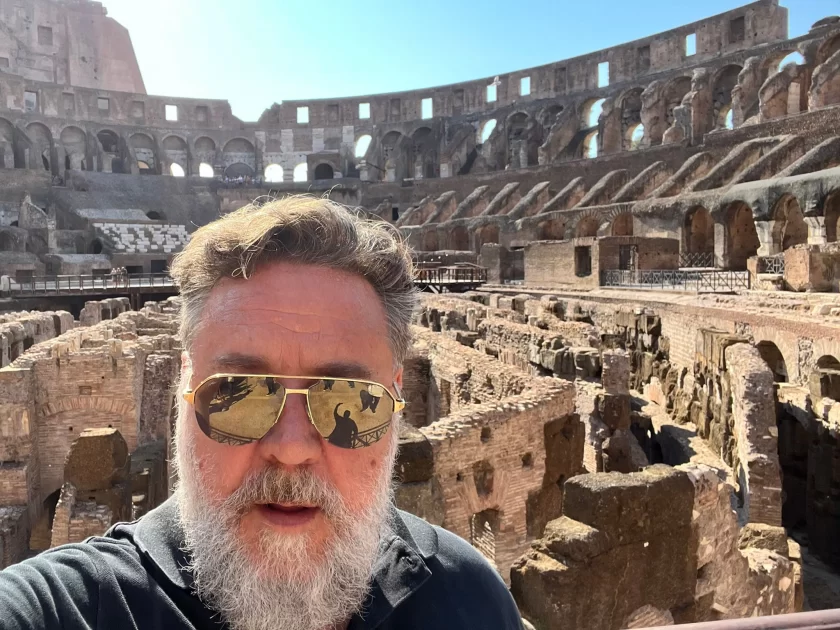 Russell Crowe, Festival di Sanremo, Lazio, Stadio Olimpico, Il Gladiatore, passione calcio