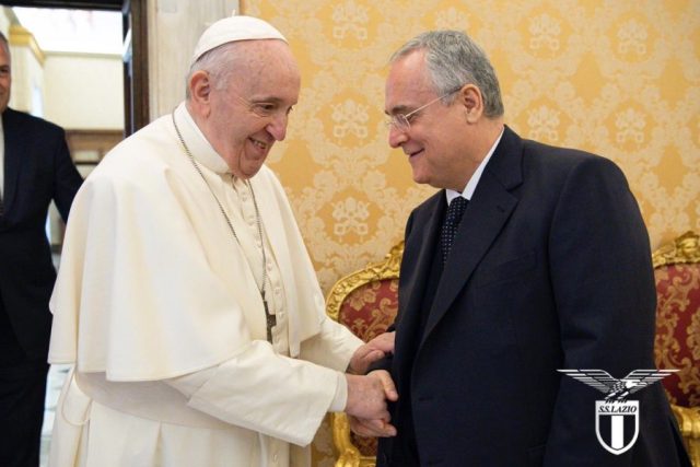 Lazio: cordoglio per la scomparsa di Papa Francesco, il comunicato del club