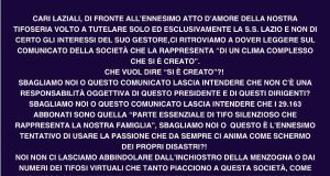 LAZIO: Curva Nord Contro Lotito. “Il Dissenso Non Si Abbindola, Ci Vediamo a Ponte Milvio” Un corteo di tifosi della Lazio con sciarpe e bandiere, che sfila pacificamente lungo una via di Roma.