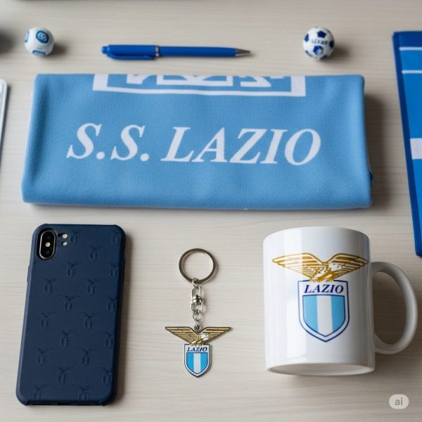 Gadget ufficiali Lazio: sciarpa, tazza e accessori, in vendita su Amazon.