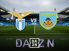 LAZIO-BURNLEY: Dove Vederla in TV e Streaming. Orario e Dettagli dell’Amichevole I loghi di Lazio e Burnley affiancati, con l'indicazione dell'orario e del canale di trasmissione.
