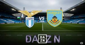 LAZIO-BURNLEY: Dove Vederla in TV e Streaming. Orario e Dettagli dell’Amichevole I loghi di Lazio e Burnley affiancati, con l'indicazione dell'orario e del canale di trasmissione.