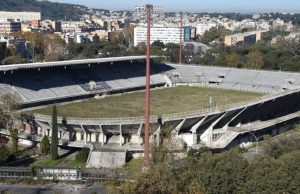 Veduta aerea dello Stadio Flaminio di Roma in attesa di riqualificazione