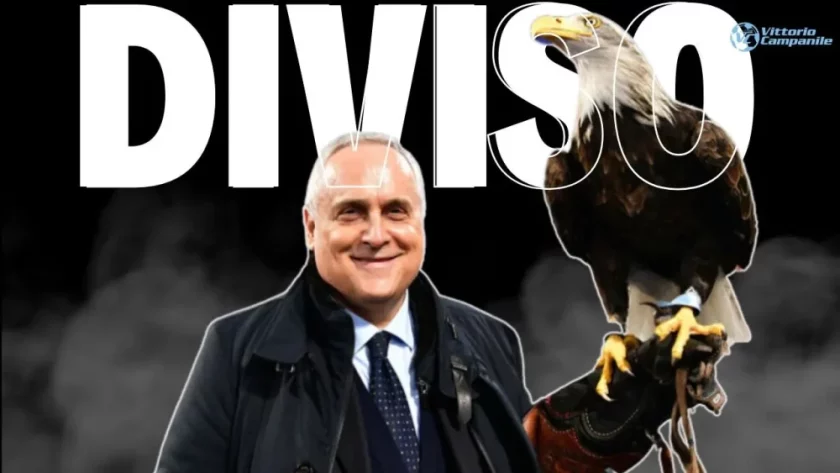La nuova aquila della Lazio, Flaminia, viene presentata sul prato dell'Olimpico, simboleggiando la nuova fase del club.