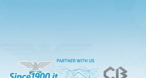 Opportunità di Sponsorizzazione: Entra a Far Parte della Famiglia Since1900.it Una rappresentazione grafica del logo della S.S. Lazio e del logo di un'azienda, a simboleggiare una partnership commerciale e di sponsorizzazione.