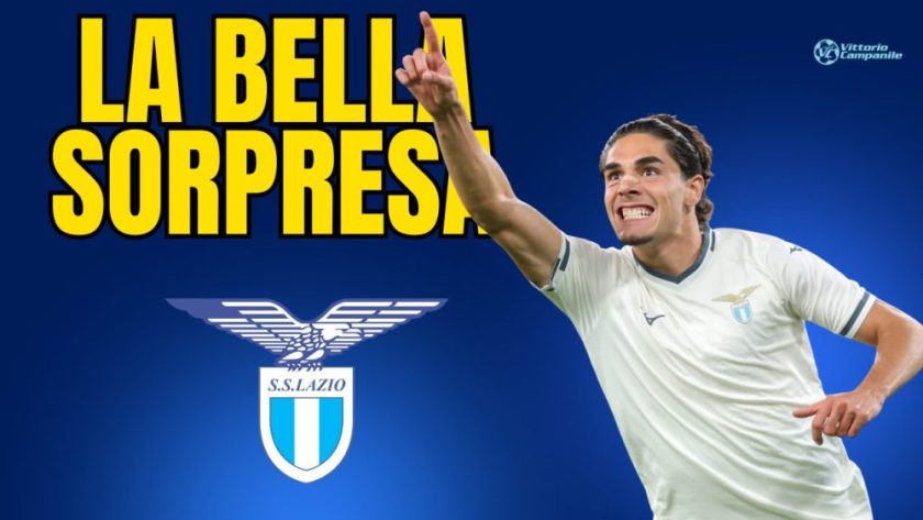 Matteo Cancellieri esulta dopo un gol con la maglia della Lazio, simbolo della sua rinascita in biancoceleste.