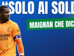 Maignan e Rabiot criticano il calcio dei soldi: che ipocrisia Mike Maignan e Adrien Rabiot durante una partita, simboli del calcio moderno che critica il business ma chiede ingaggi sempre più alti.