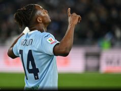 Noslin decisivo, ma il futuro resta un rebus Tijjani Noslin esulta dopo il gol contro il Lecce con la maglia della Lazio