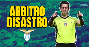 Lazio–Lecce, arbitri disastrosi: due errori gravi Arbitro Arena durante Lazio–Lecce, espressione incerta, simbolo delle controversie arbitrali della partita.