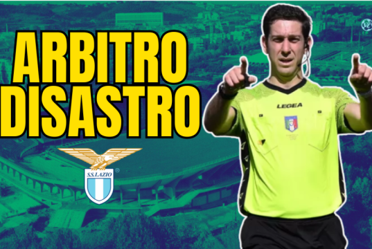 Lazio–Lecce, arbitri disastrosi: due errori gravi Arbitro Arena durante Lazio–Lecce, espressione incerta, simbolo delle controversie arbitrali della partita.