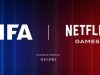 FIFA e Netflix lanciano il nuovo gioco FIFA per il Mondiale 2026 Logo FIFA World Cup 2026 accanto al logo Netflix Games per il nuovo videogioco di calcio