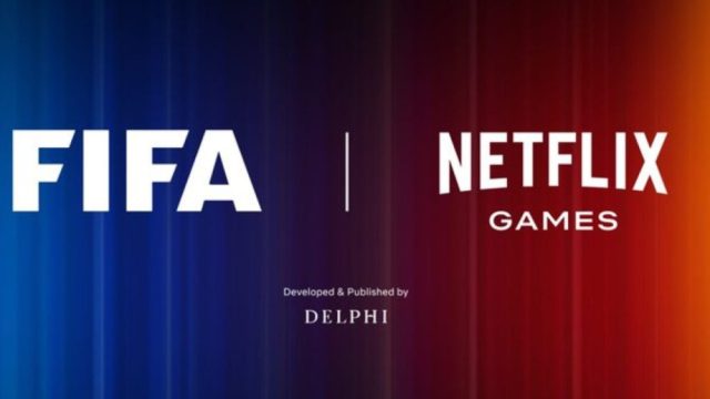 Logo FIFA World Cup 2026 accanto al logo Netflix Games per il nuovo videogioco di calcio Logo FIFA World Cup 2026 accanto al logo Netflix Games per il nuovo videogioco di calcio