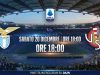 📺 Lazio – Cremonese: Dove vederla in TV e Streaming. Sarri in emergenza totale per l’Europa Grafica del match Lazio-Cremonese allo Stadio Olimpico con orario (18:00) e loghi delle due squadre.