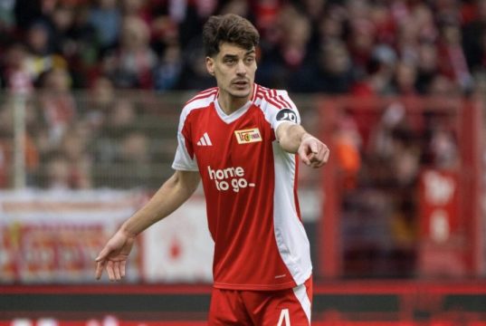 Lazio: Diogo Leite vicino. Visite mediche in arrivo? Diogo Leite nuovo difensore della Lazio in azione con l'Union Berlino