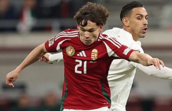 Lazio su Alex Tóth: parla l’agente. “Trattativa ferma: prima l’accordo tra i club” Alex Tóth con la maglia del Ferencváros durante un allenamento, obiettivo di mercato della Lazio.