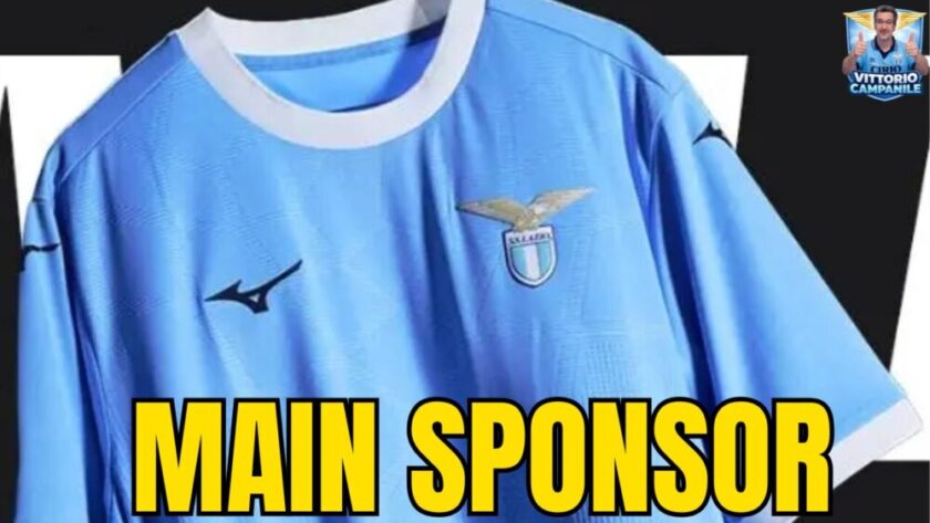 Logo S.S. Lazio e Polymarket annuncio risoluzione sponsorizzazione
