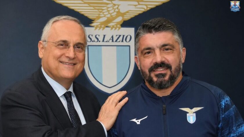 Gennaro Gattuso con espressione concentrata a bordo campo