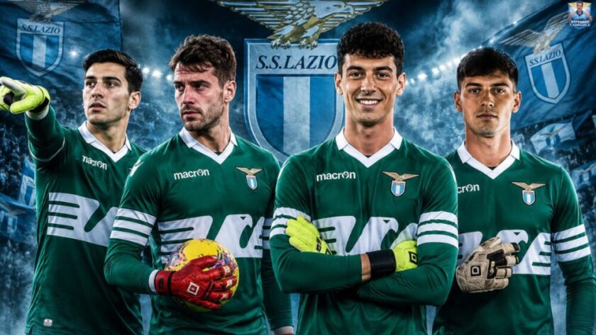 Il giovane portiere Edoardo Motta in campo con la maglia della Lazio