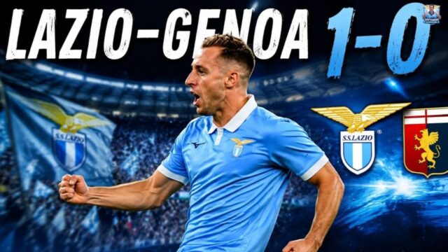 La Lazio batte 1-0 il Genoa all'Olimpico grazie al gol di Davide Frattesi. Seconda vittoria consecutiva per Gattuso, preoccupazione per Rovella. La Lazio batte 1-0 il Genoa all'Olimpico grazie al gol di Davide Frattesi. Seconda vittoria consecutiva per Gattuso, preoccupazione per Rovella.