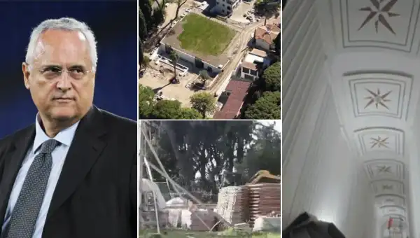 Claudio Lotito villa Appia Antica tunnel bunker Claudio Lotito presidente della SS Lazio al centro delle indiscrezioni sui lavori nella villa sull'Appia Antica