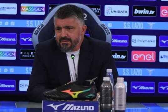 Lazio, Gattuso in conferenza stampa: «Nessuna lite con Lotito. Romagnoli e Frattesi uomini veri» Gennaro Gattuso allenatore della SS Lazio parla in sala stampa dopo la vittoria contro il Bologna