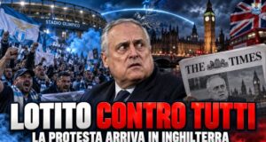 Lazio, la protesta arriva sul Times: «Olimpico spettrale». In Inghilterra il caso Lotito diventa anche politico Il Times dedica un lungo articolo alla protesta dei tifosi Lazio contro Lotito: Olimpico vuoto, trasferte sold out e anche possibili riflessi politici.