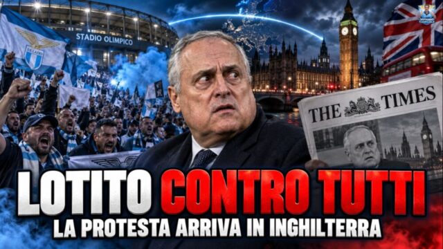 Il Times dedica un lungo articolo alla protesta dei tifosi Lazio contro Lotito: Olimpico vuoto, trasferte sold out e anche possibili riflessi politici. Il Times dedica un lungo articolo alla protesta dei tifosi Lazio contro Lotito: Olimpico vuoto, trasferte sold out e anche possibili riflessi politici.