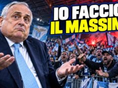 Lotito sulla protesta dei tifosi: «Io ci metto tutto l’impegno. Mica posso inchiodare la gente sulle sedie» Lotito commenta la protesta dei tifosi: «Io ci metto tutto l’impegno. Mica posso inchiodare la gente sulle sedie. Nella vita contano i risultati».