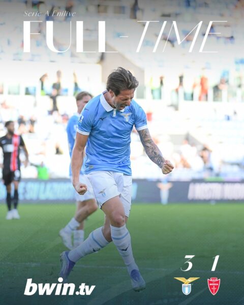 Lazio Monza risultato Serie A Pinamonti Tavares Andrea Pinamonti esulta dopo il primo gol con la maglia della Lazio contro il Monza