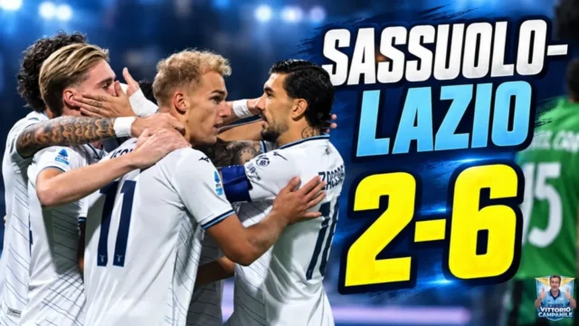 La Lazio travolge il Sassuolo 6-2 e vola a 25 punti su 27: otto vittorie, 22 gol e dodici marcatori diversi. Un avvio storico per Gattuso. La Lazio travolge il Sassuolo 6-2 e vola a 25 punti su 27: otto vittorie, 22 gol e dodici marcatori diversi. Un avvio storico per Gattuso.