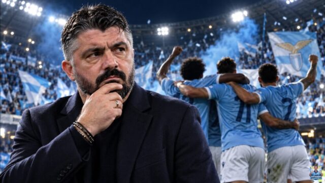 Dopo il 3-0 alla Juventus, la Lazio cambia status: da sorpresa a squadra da battere. Ora per Gattuso la sfida è gestire euforia e aspettative. Dopo il 3-0 alla Juventus, la Lazio cambia status: da sorpresa a squadra da battere. Ora per Gattuso la sfida è gestire euforia e aspettative.
