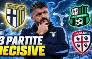 Lazio, Parma-Sassuolo-Cagliari sono il vero test: tre partite in nove giorni per capire quanto vale la rosa di Gattuso Parma, Sassuolo e Cagliari in nove giorni: per la Lazio sarà un test decisivo sulla profondità della rosa, il turnover e la gestione di Gattuso.